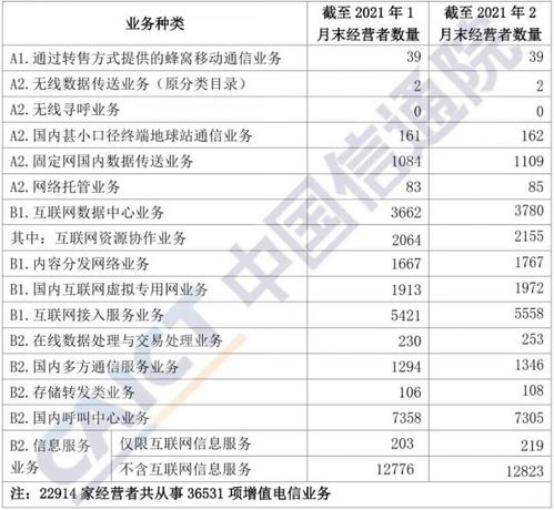 國(guó)內(nèi)增值電信業(yè)務(wù)許可情況分析報(bào)告（2021年2月）——聚焦第一類(lèi)增值電信業(yè)務(wù)